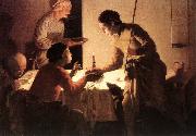 TERBRUGGHEN, Hendrick The Supper  et oil painting on canvas